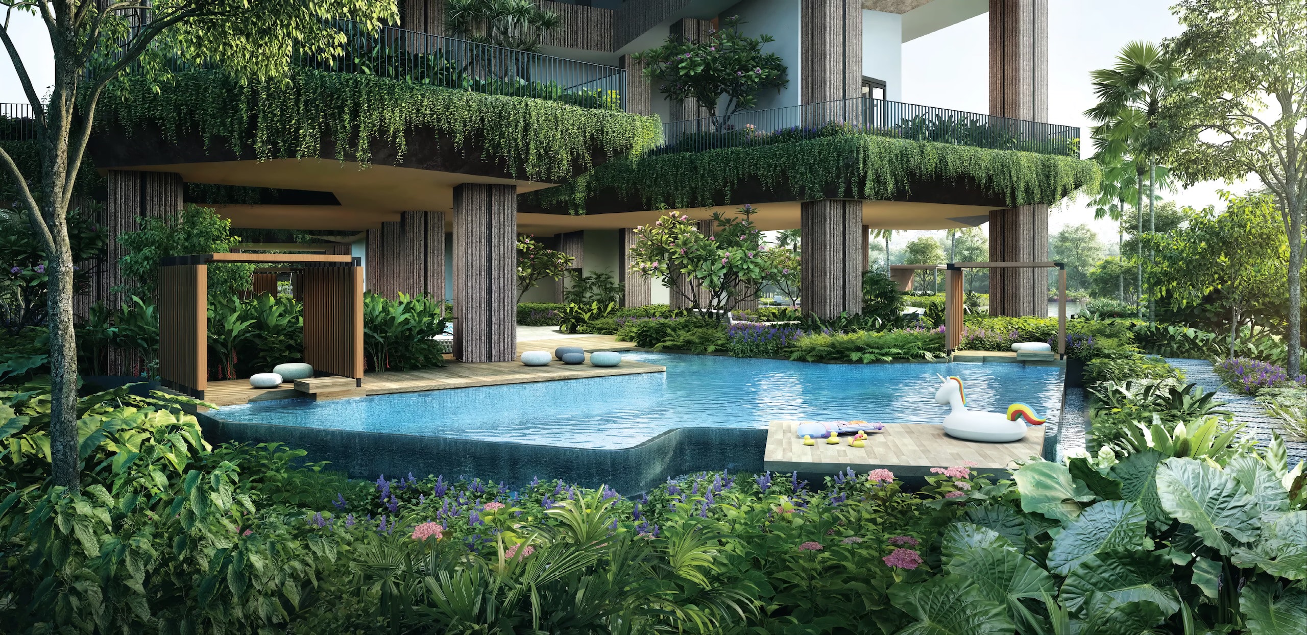 The Arcady at Boon Keng — Family Pool. Artist's Impression