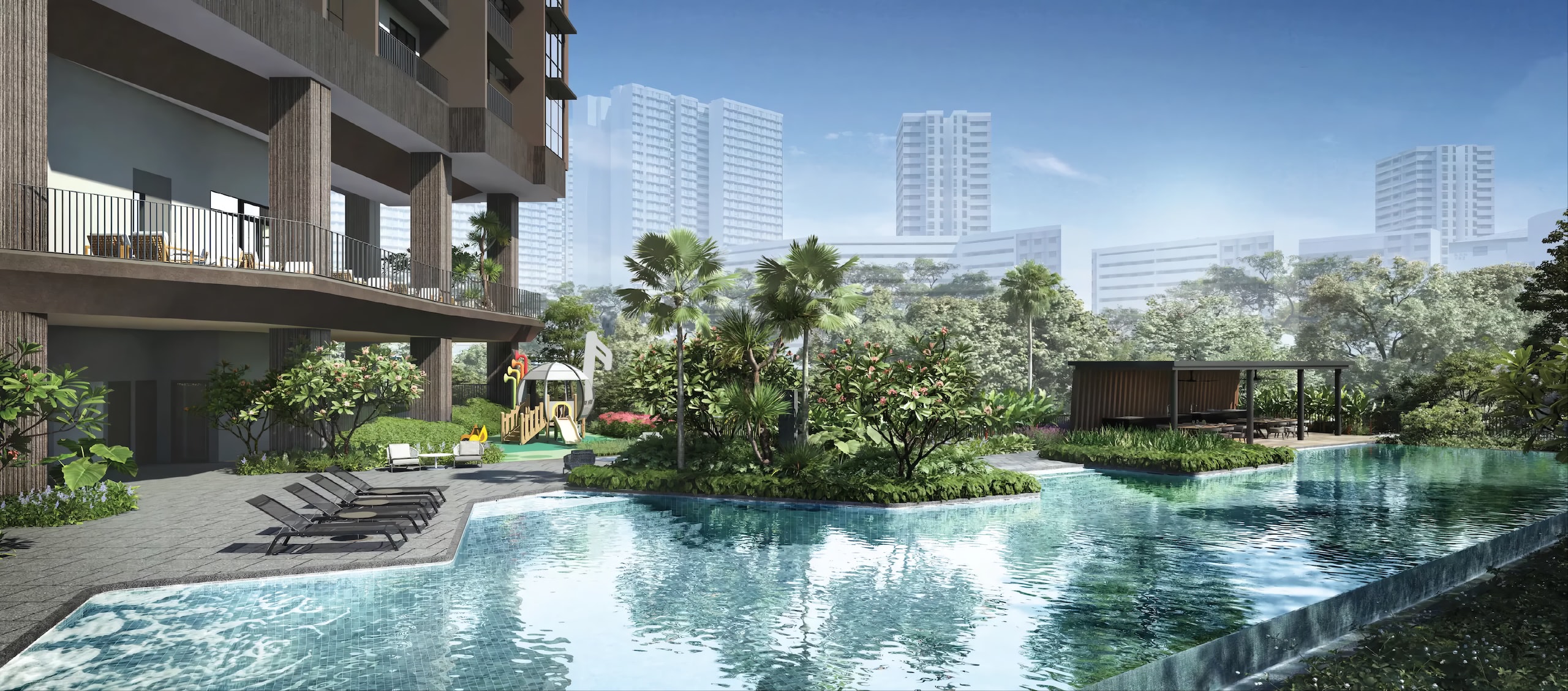 The Arcady at Boon Keng — Infinity Pool. Artist's impression.