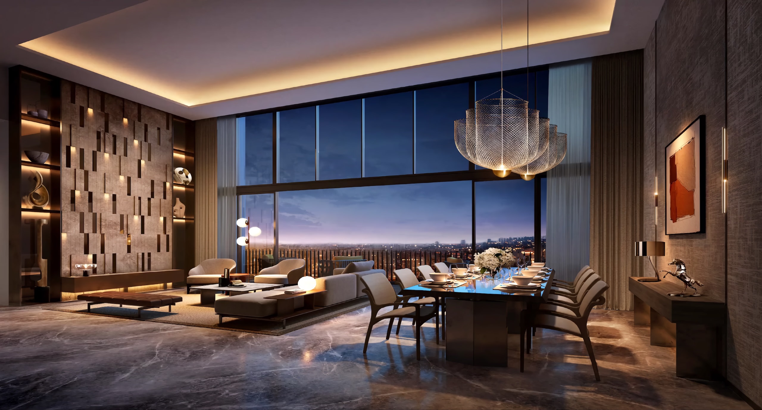 The Arcady Penthouse Living & Dining